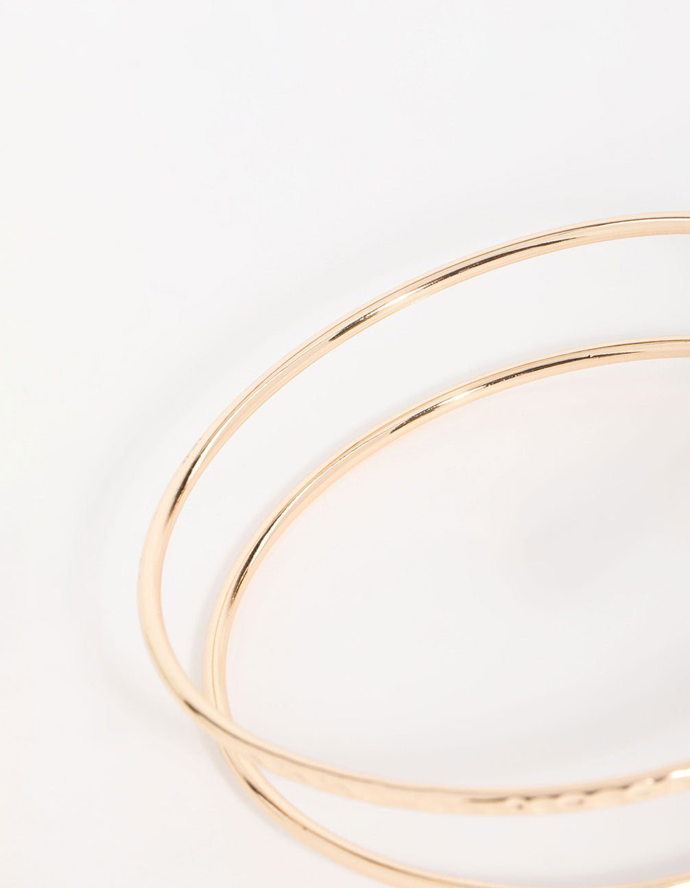 Gold Harmered Arm Cuff