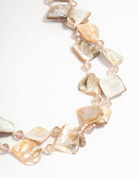 Genuine Shell Long Organic Necklace - link has visual effect only