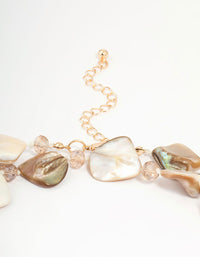 Genuine Shell Long Organic Necklace - link has visual effect only