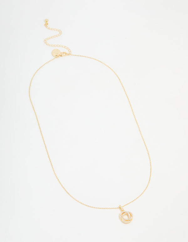 Gold Plated Milky Way Pendant Necklace