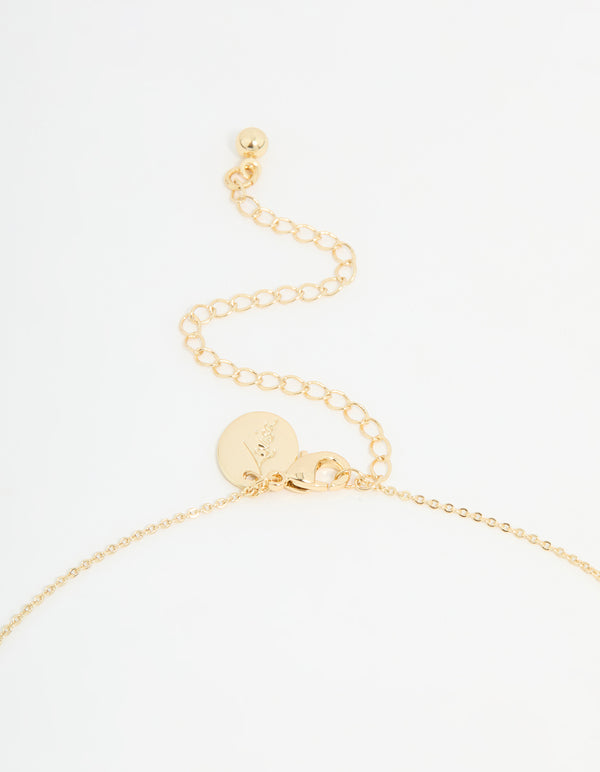 Gold Plated Milky Way Pendant Necklace
