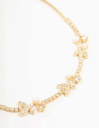 Gold Plated Pearl & Mini Butterfly Toggle Bracelet - link has visual effect only