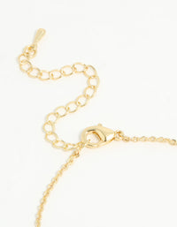 Gold Plated Cubic Zirconia Bows Bracelet - link has visual effect only