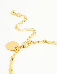 Gold Plated Winding Mini Flower Bracelet - link has visual effect only