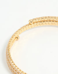 Gold Plated Cupchain Wrap Bracelet - link has visual effect only