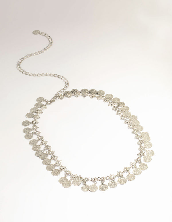 Silver Coin Charm Belt