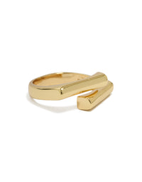 Gold Plated Block Ring - link has visual effect only