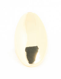 Gold Plated Large Oval Ring - link has visual effect only