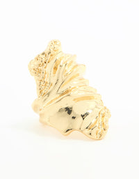 Gold Plated Molten Rock Ring - link has visual effect only