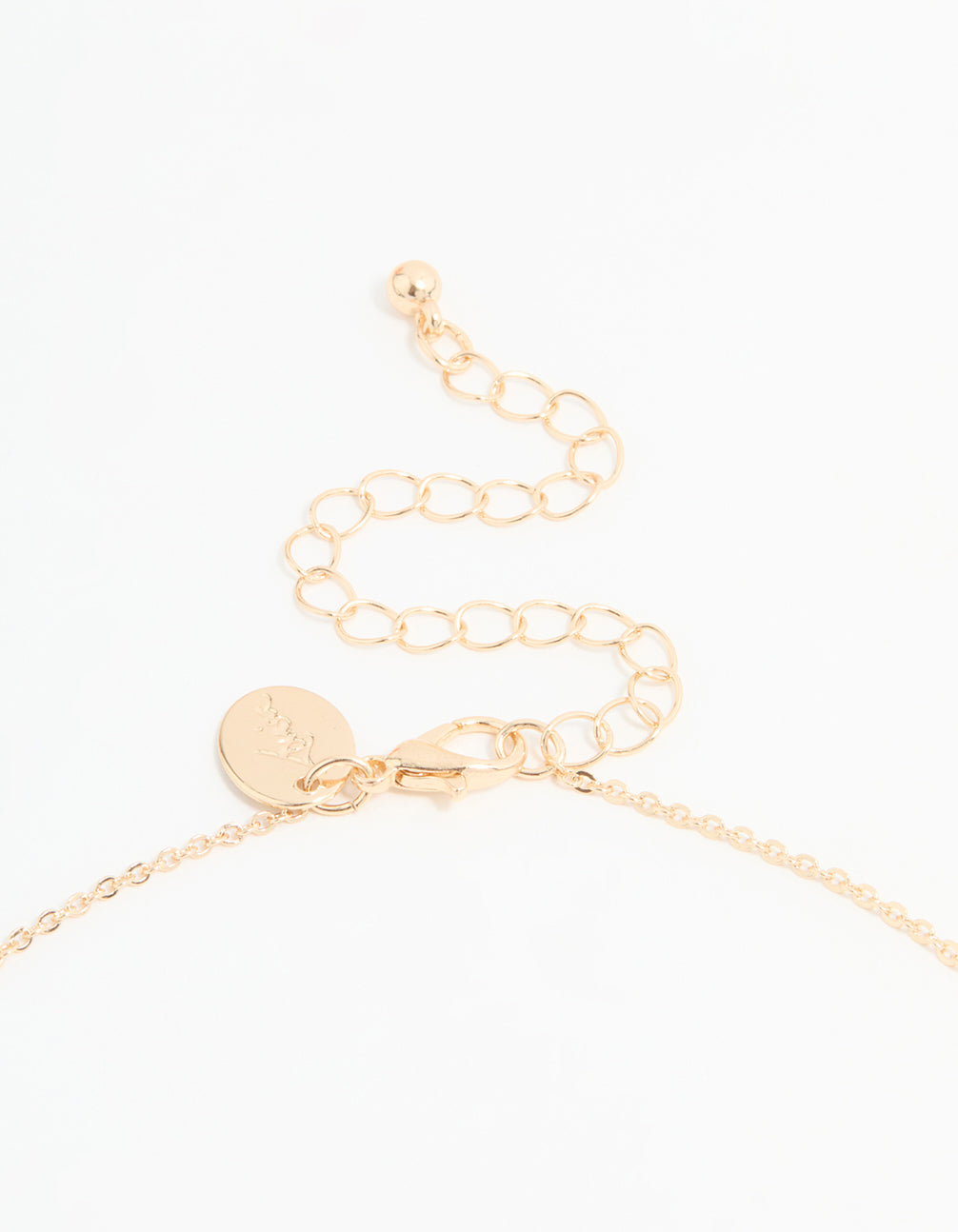 Gold Cubic Zirconia Mini Cross Necklace