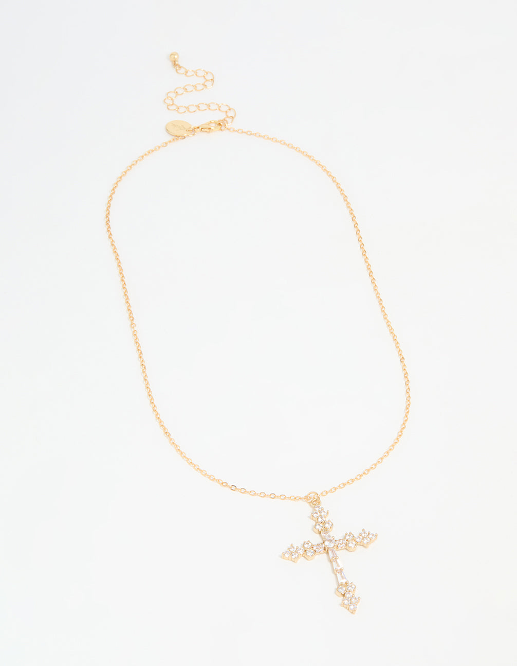 Gold Plated Cross Pendant Necklace