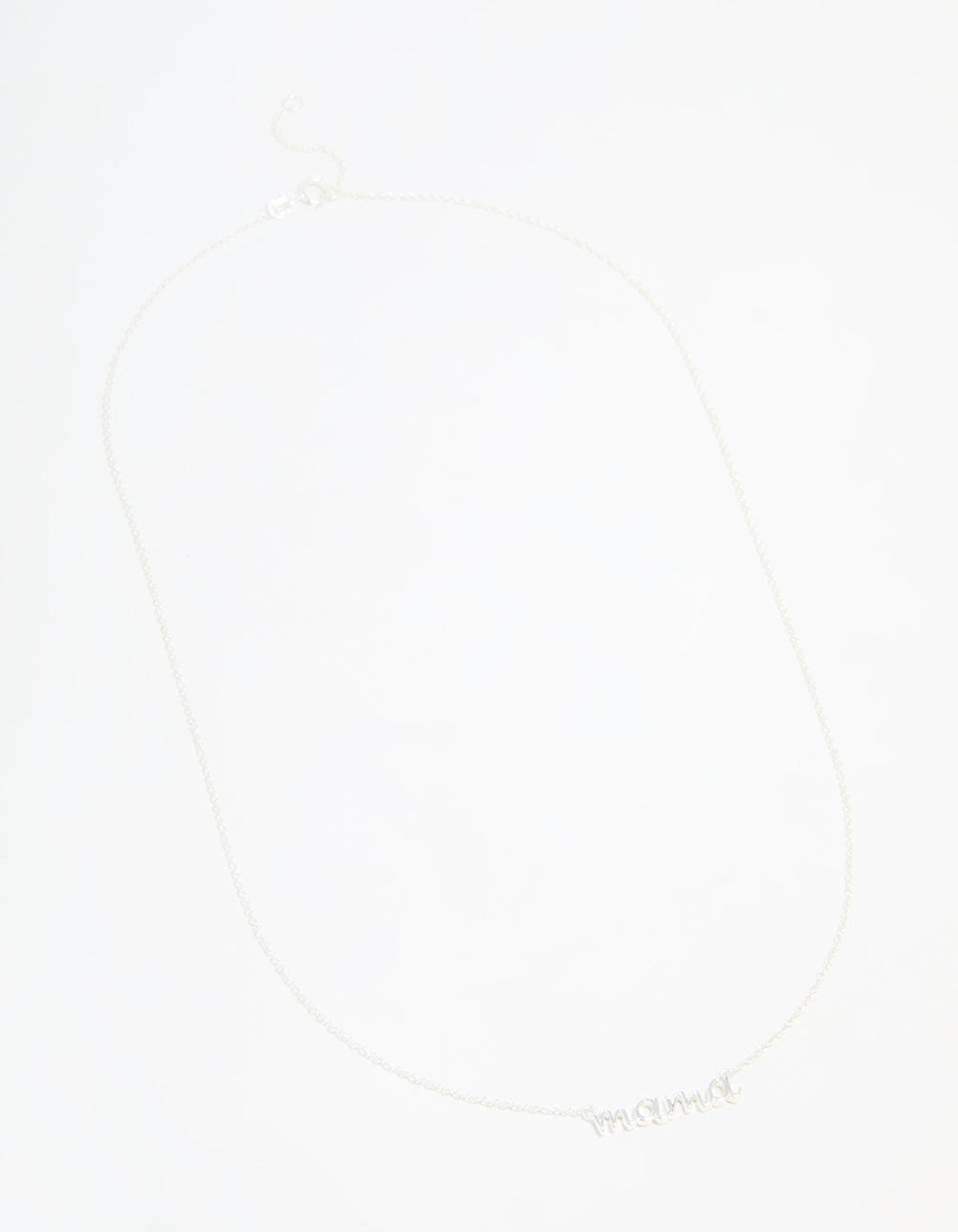 Sterling Silver Mama Pendant Necklace