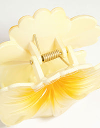 Yellow Ombre Hibiscus Hair Claw Clip - link has visual effect only