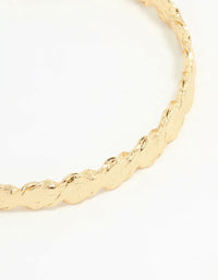 Gold Plated Molten Wrist Cuff - link has visual effect only