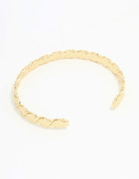 Gold Plated Molten Wrist Cuff - link has visual effect only