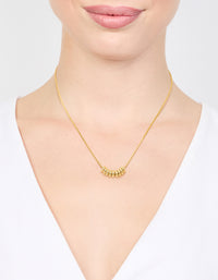 Waterproof Gold Plated Stainless Steel Rondell Necklace - link has visual effect only