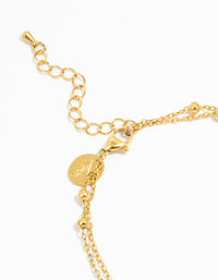 Waterproof Gold Plated Stainless Steel Ball Anklet - link has visual effect only