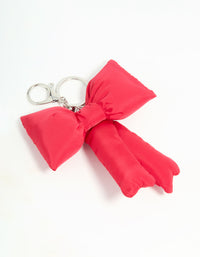 Red Puffy Bow Keychain - link has visual effect only