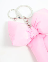 Pink Puffy Bow Keychain - link has visual effect only