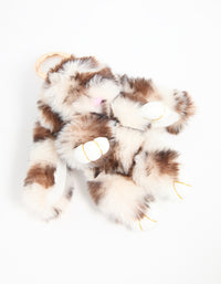 Fluffy Brown Bunny Keychain - link has visual effect only