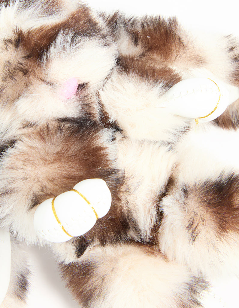 Fluffy Brown Bunny Keychain - Lovisa