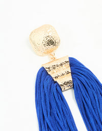 Gold Large Tassel Drop Earrings - link has visual effect only