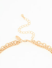 Gold Circle Layered Necklace - link has visual effect only