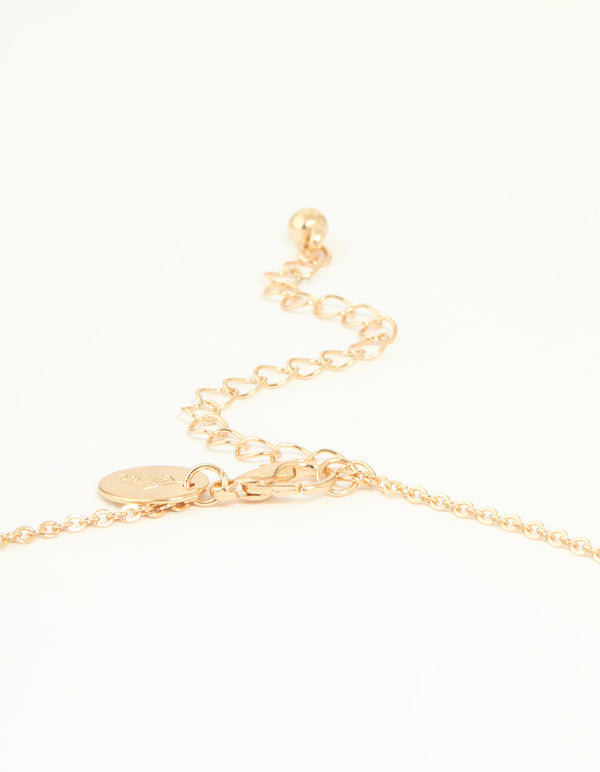 Gold Green Snake Square Pendant Necklace