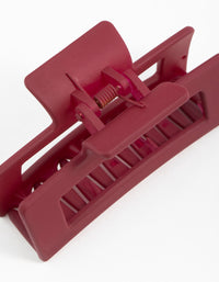 Burgundy Small Claw Clip - link has visual effect only