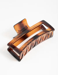 Tortoiseshell Shiny Claw Clip - link has visual effect only