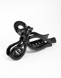 Black Bow Hair Claw Clip - link has visual effect only