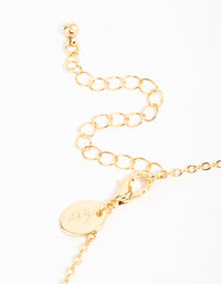 Gold  Triple Coin Heart Necklace - link has visual effect only