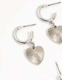Silver Grunge Earrings 6-Pack - link has visual effect only