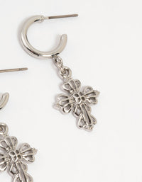 Silver Grunge Earrings 6-Pack - link has visual effect only