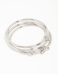 Silver Rondell Layered Bangle - link has visual effect only