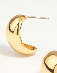 Gold Plated Brass Square Bubble Hoop Earrings - link has visual effect only