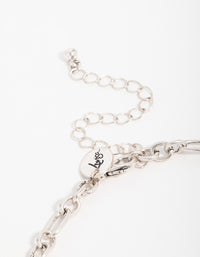 Antique Silver Turquoise Stone Cross Pendant Necklace - link has visual effect only