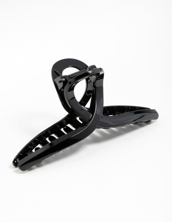 Black Loop Hair Claw Clip