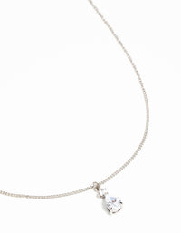 Waterproof Stainless Steel Cubic Zirconia Pear Pendant Necklace - link has visual effect only
