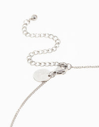 Waterproof Stainless Steel Cubic Zirconia Pear Pendant Necklace - link has visual effect only