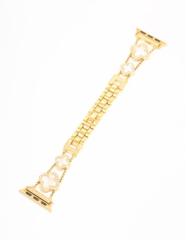 Gold Flower Watch Strap 38/40/41 mm