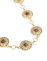 Antique Gold Bohemian Disc Belt - link has visual effect only
