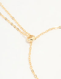 Gold Plated Cubic Zirconia Rondell Toggle Bracelet - link has visual effect only