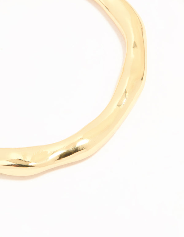 Gold Plated Organic Wrist Cuff
