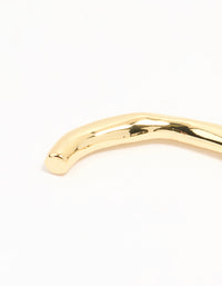 Gold Plated Organic Wrist Cuff - link has visual effect only