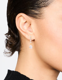 Gold Cubic Zirconia Mini Pear Drop Earrings - link has visual effect only