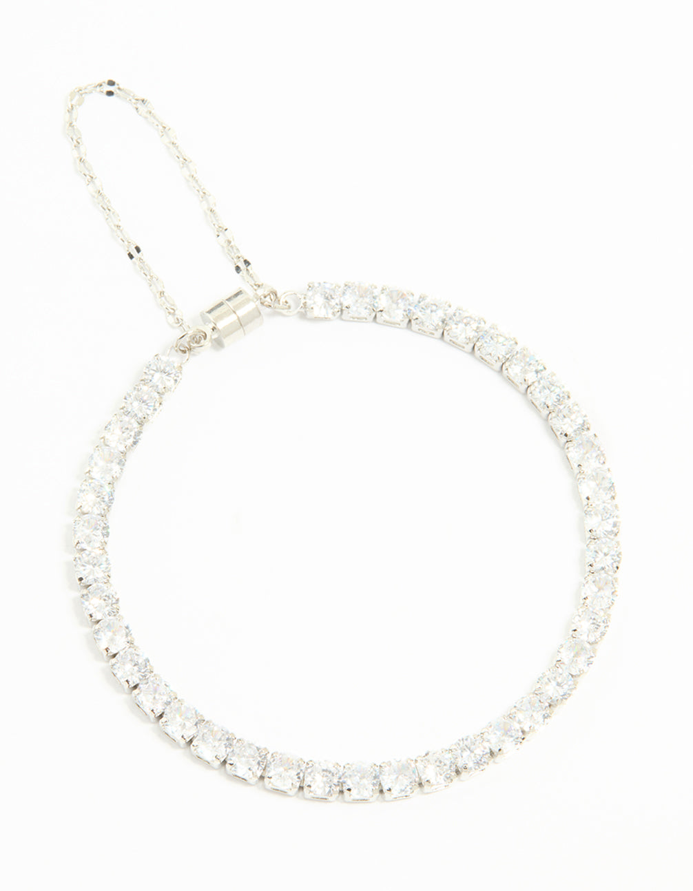 Silver Cubic Zirconia Tennis Bracelet