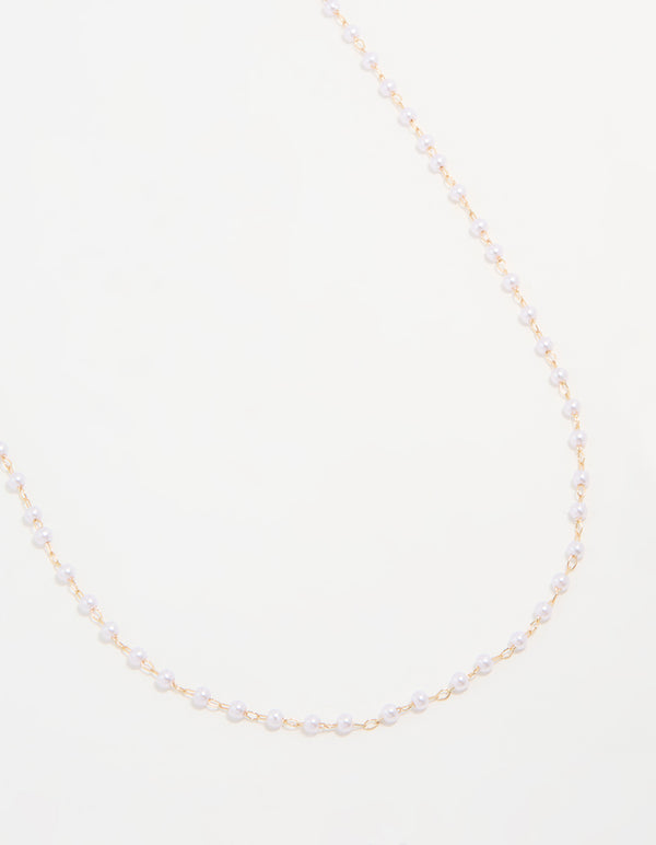 Gold Pearl Body Chain