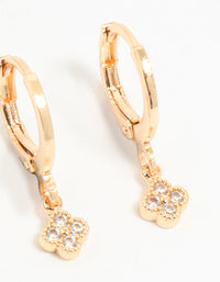 Gold Cubic Zirconia Chain & Stud Earrings 3-Pack - link has visual effect only