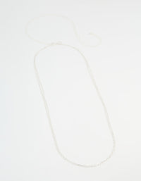 Silver Layered Waist Chain - link has visual effect only
